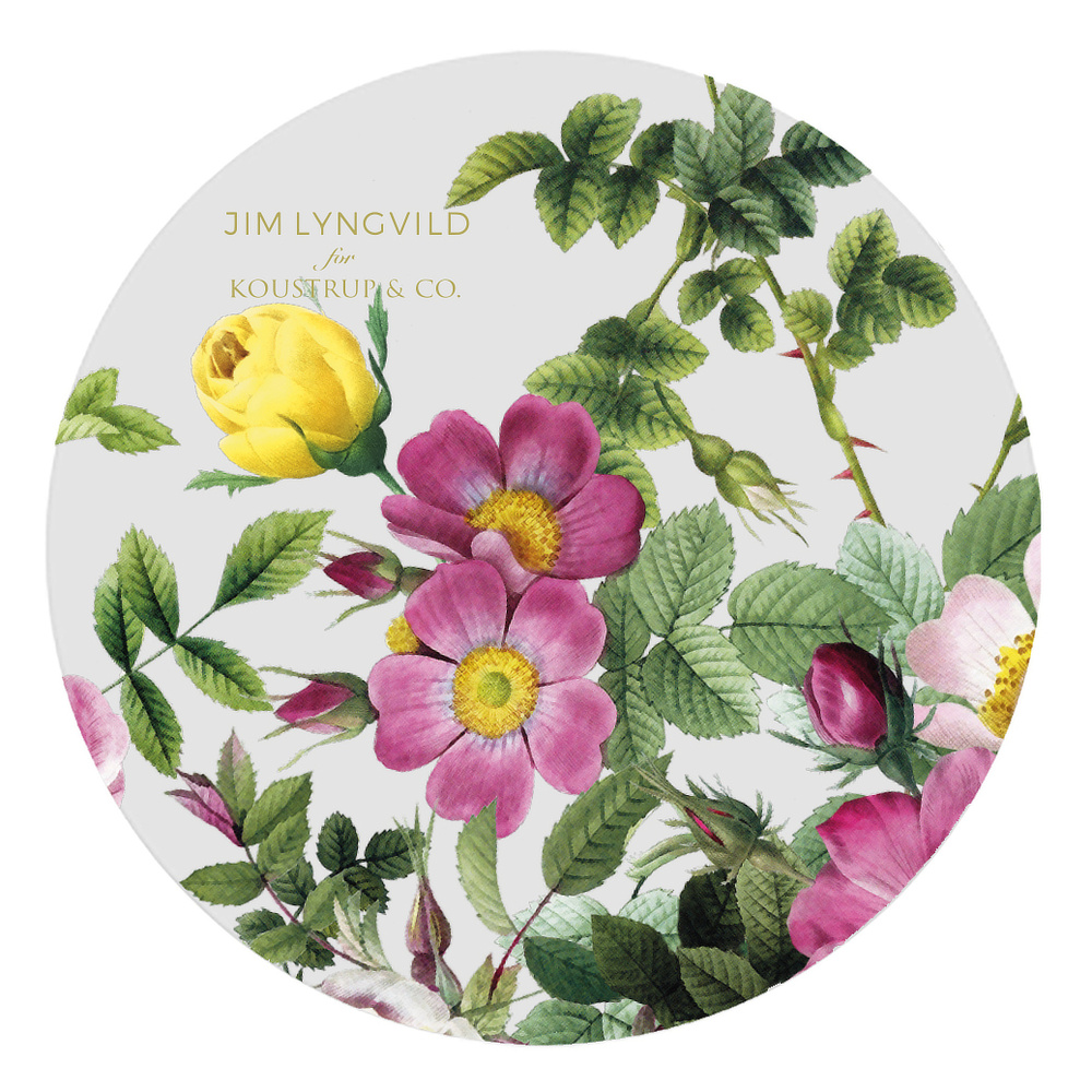 Jim Lyngvild glass coasters - Rose Flower Garden - Image 3