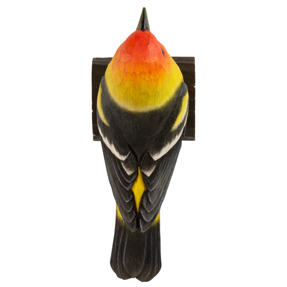 Wildlife Garden wooden bird - yellow tanager - Image 5