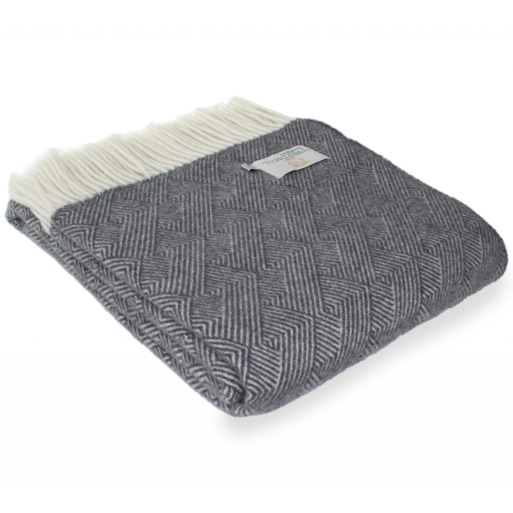 Tweedmill ullpläd - Orion Blue