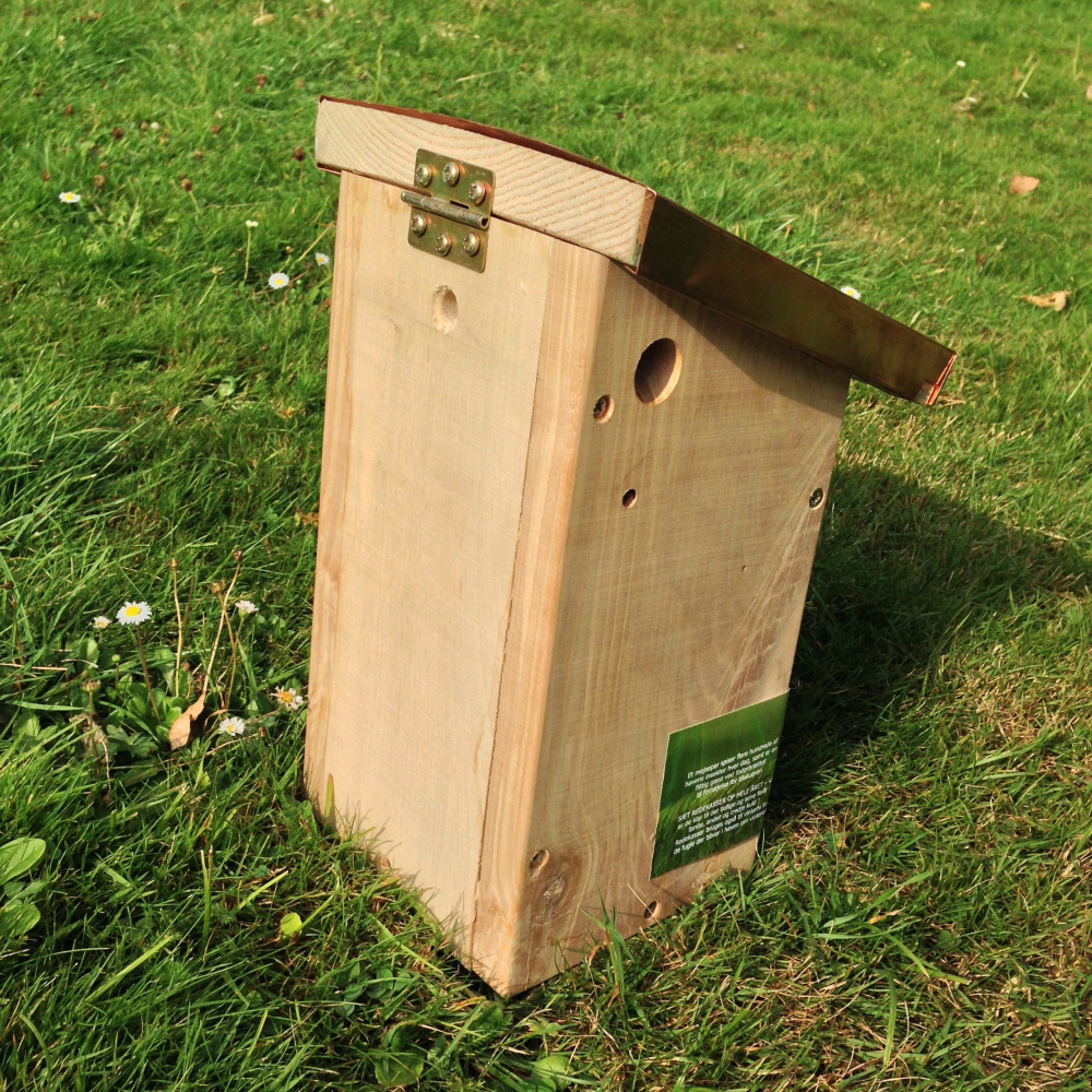 Hercules oak tit nest box with copper roof - Image 2