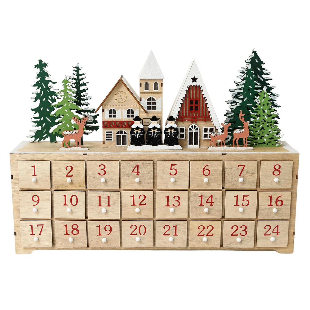 Rex London julkalender m. LED - vinterstad - Bild 3
