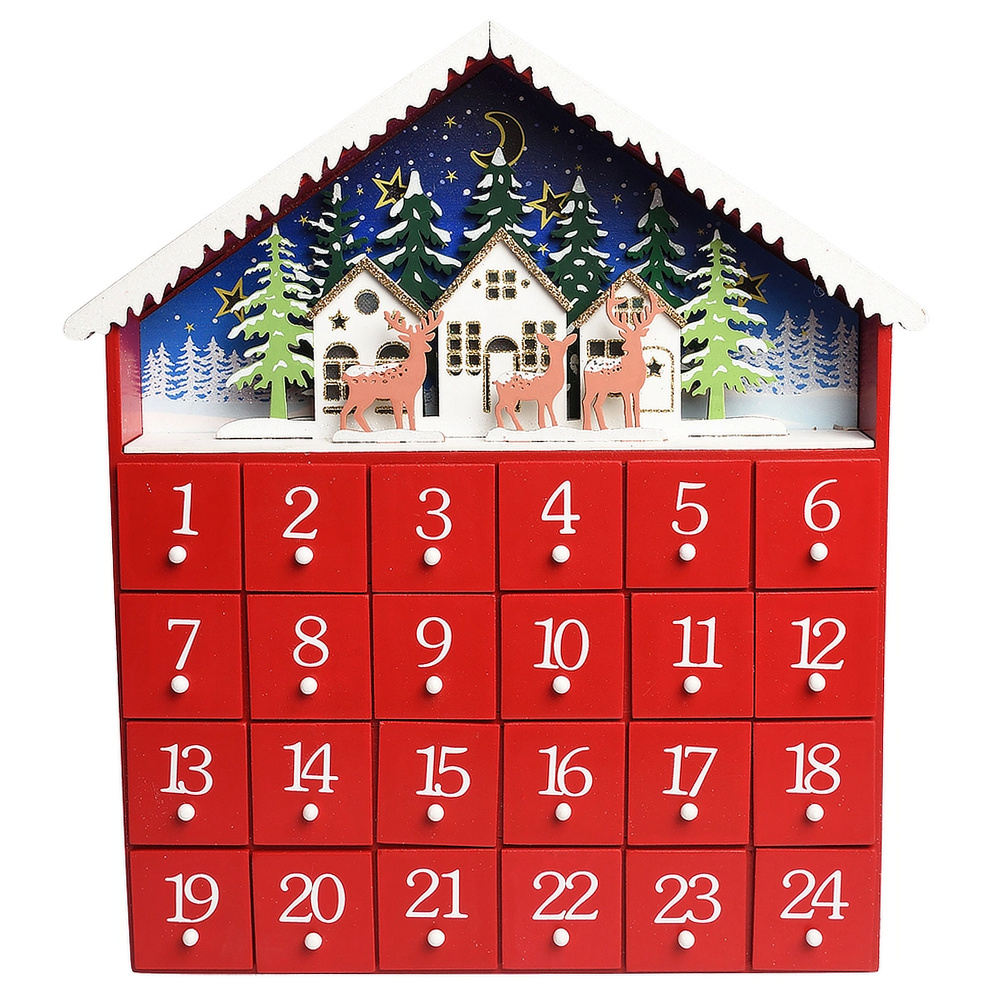Rex London julekalender m. LED - hus - Billede 3