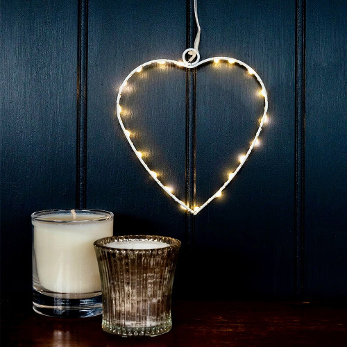 Rex London cœur à LED - 14 cm
