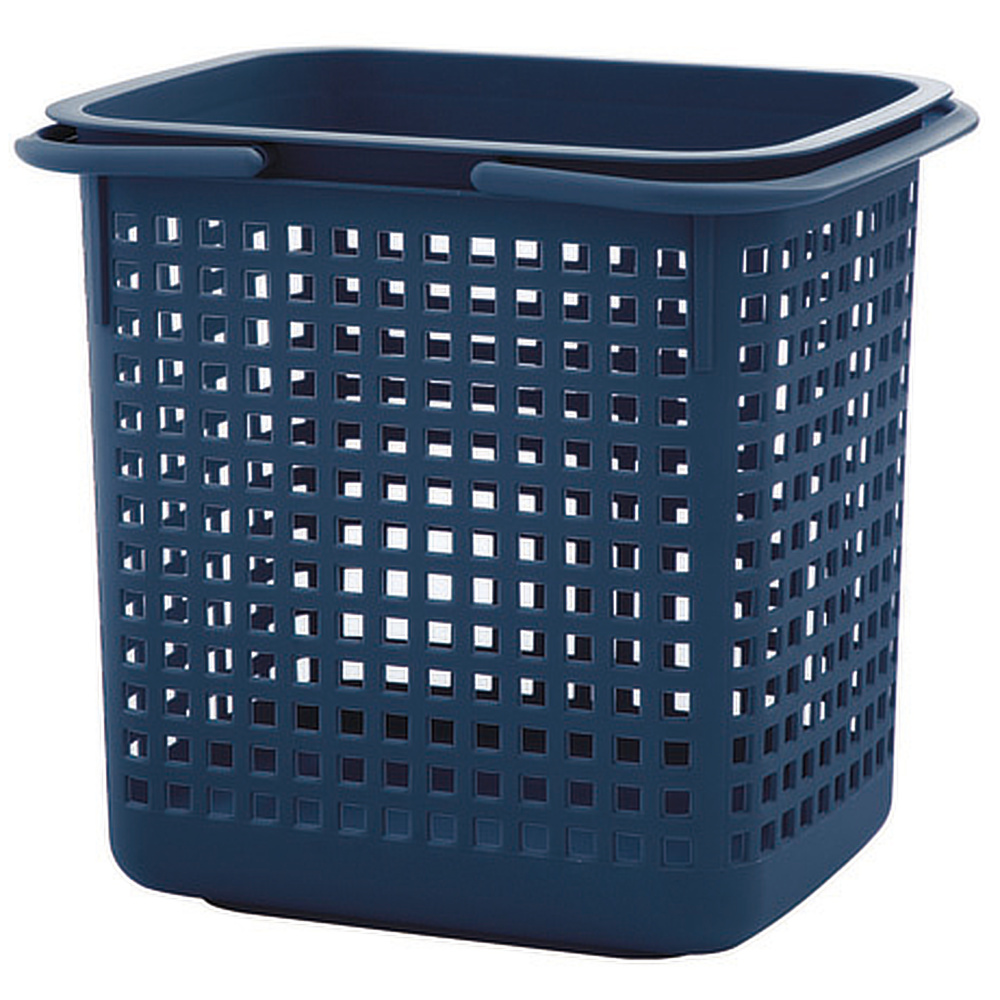 Cestino mand - donkerblauw, groot
