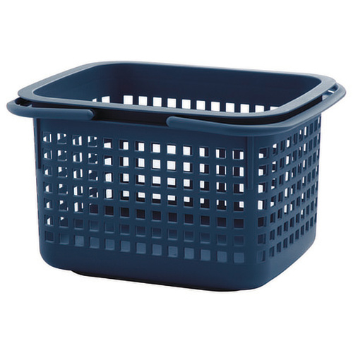 Cestino mand - donkerblauw, medium