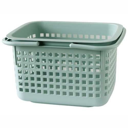 Cestino mand - mintblauw, medium