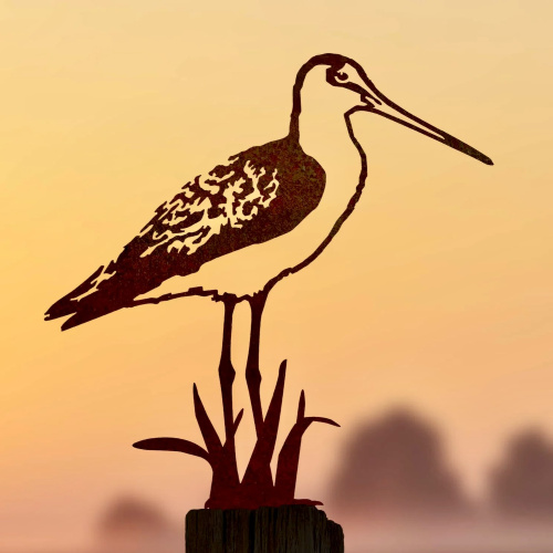 Metalbird Vogel aus Cortenstahl – Kupferschnapper
