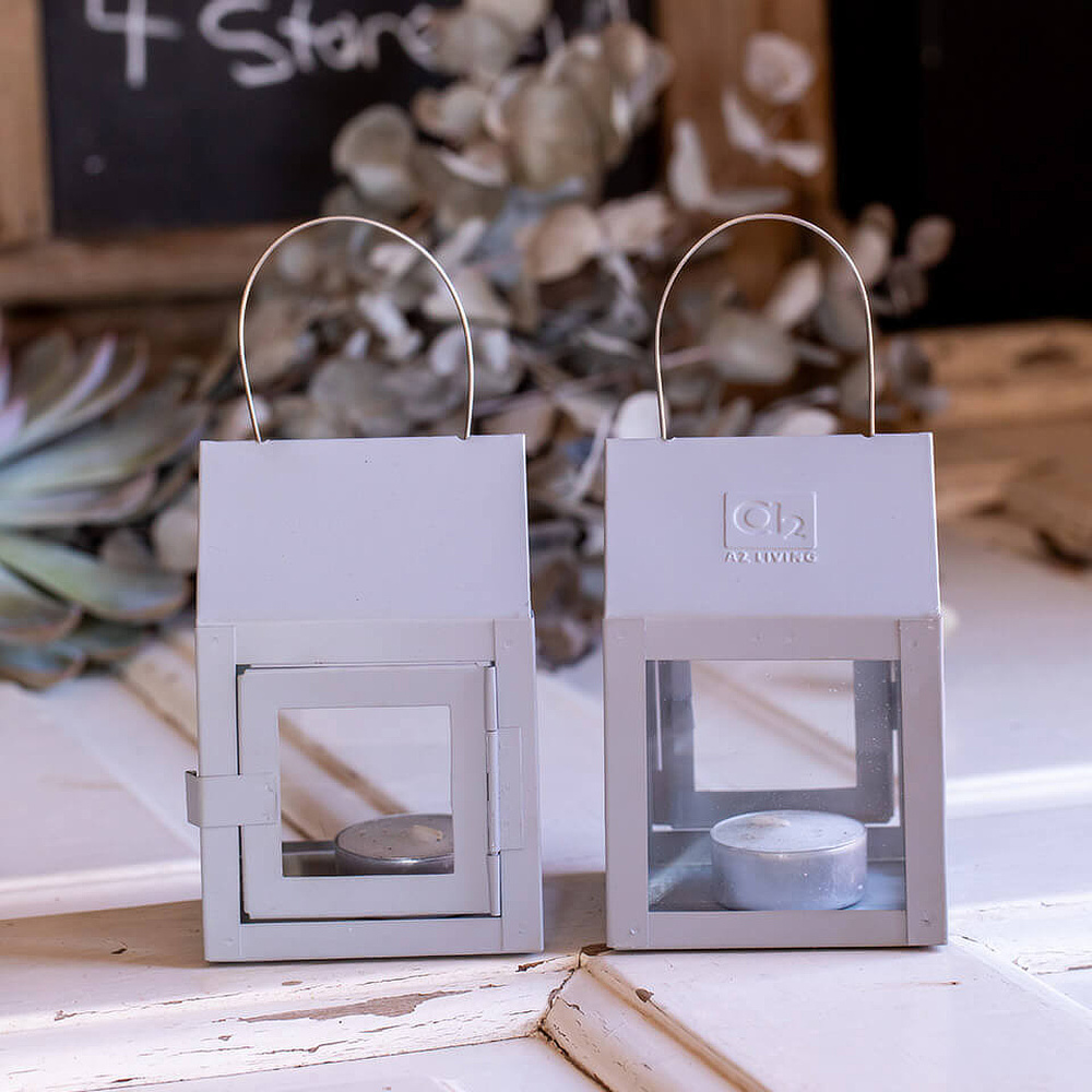 A2 Living lantern for tealight - gray - Image 4