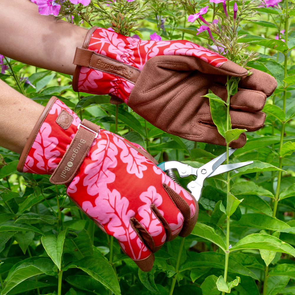 Burgon & Ball tuinhandschoenen, dames - rood eikenhout - Afbeelding 2