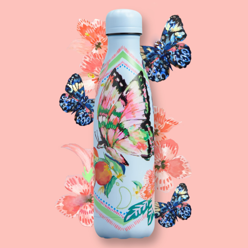 Chilly's thermo drinkfles - Vlinder - Afbeelding 2