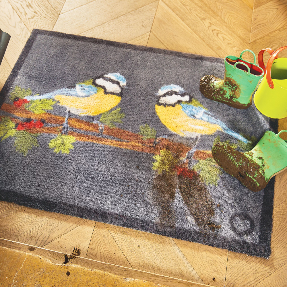 Hug Rug eco-deurmat, 65x85 - Pimpelmees - Afbeelding 3