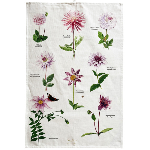 Koustrup & Co. eco theedoek - dahlia