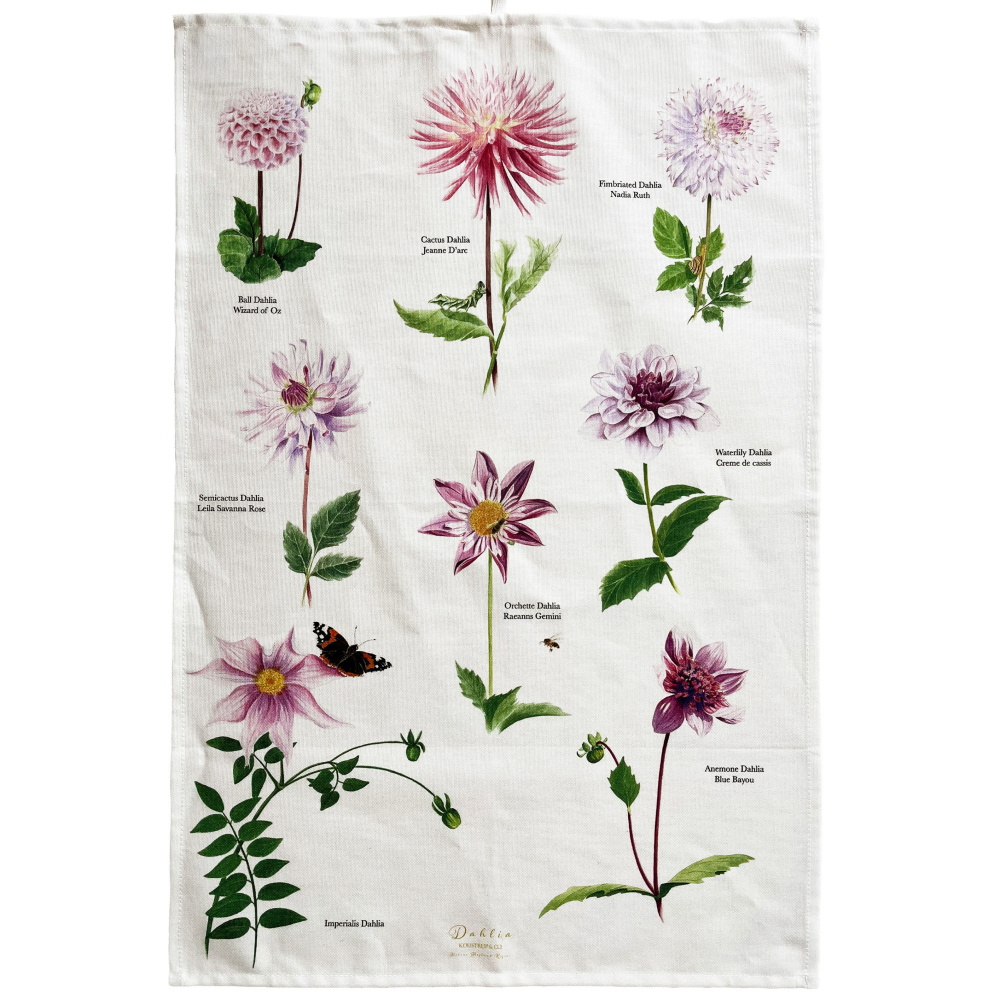 Koustrup & Co. øko viskestykke - dahlia