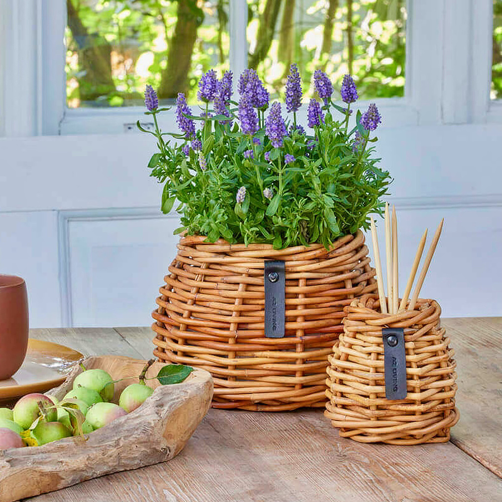 A2 Living rattan urtepotter, 3 stk. - koniske - Billede 3