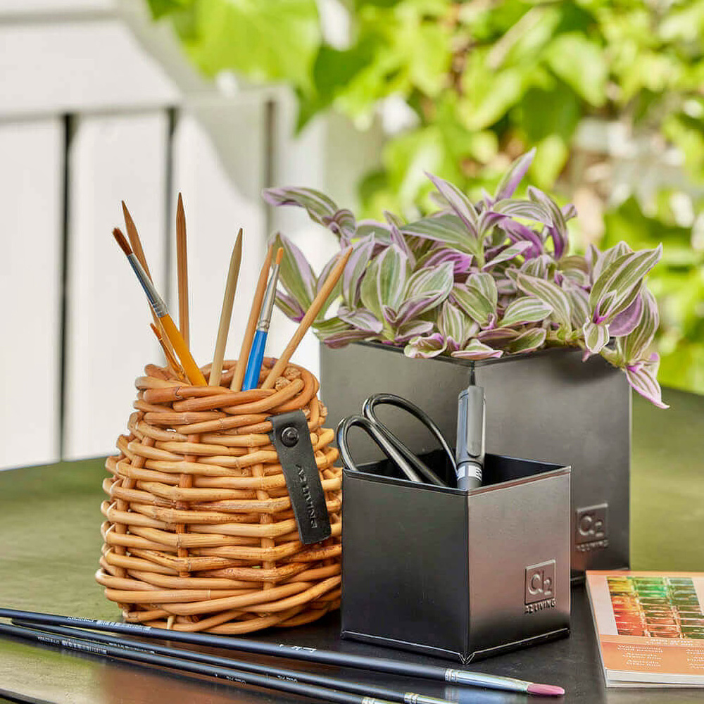 A2 Living rattan urtepotter, 3 stk. - koniske - Billede 5