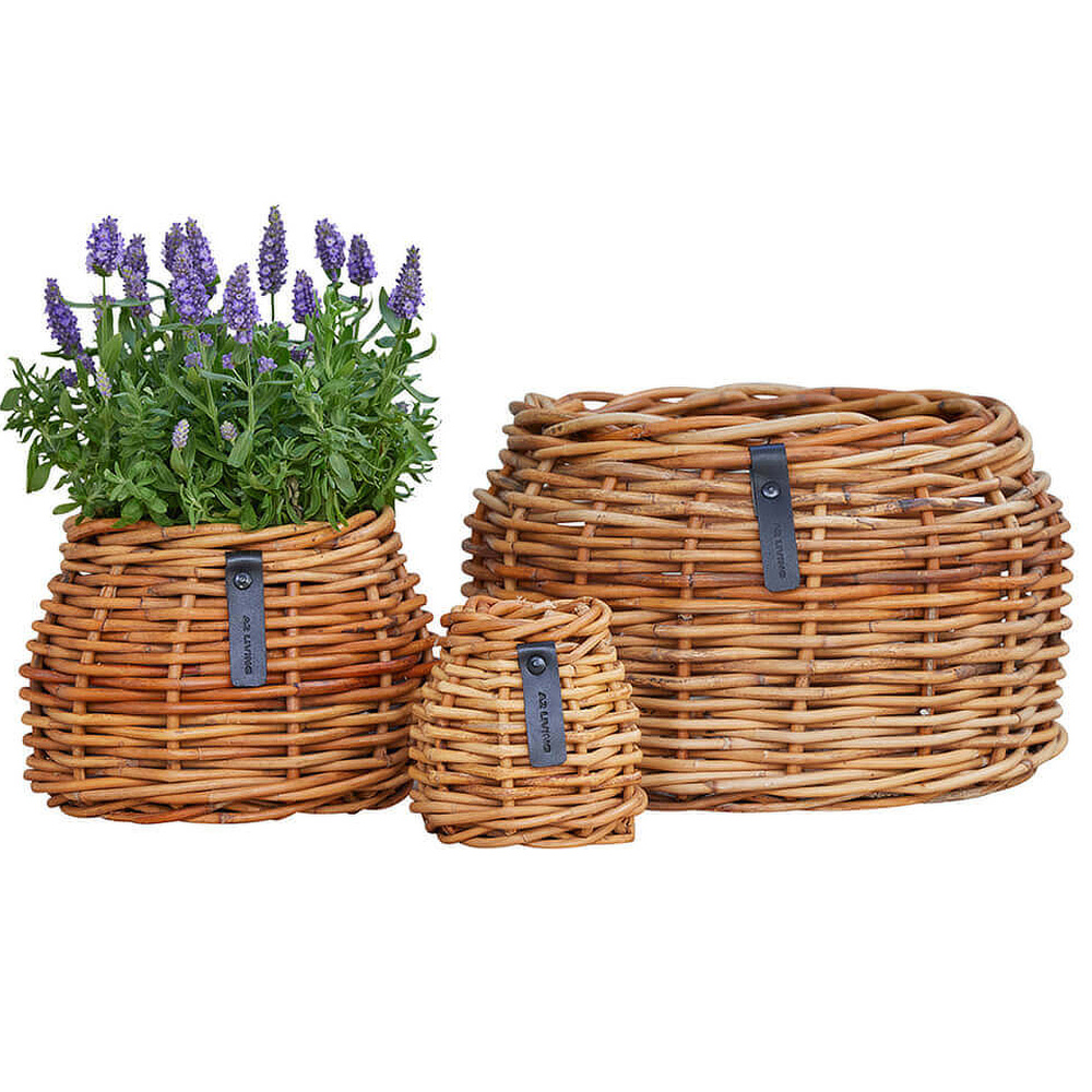 A2 Living rattan urtepotter, 3 stk. - koniske - Billede 7