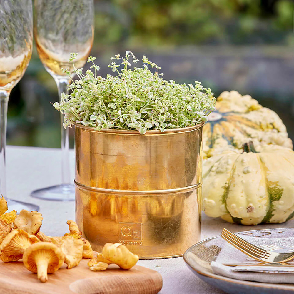 A2 Living blomkrukor, 3 st. - äkta mässing - Bild 2