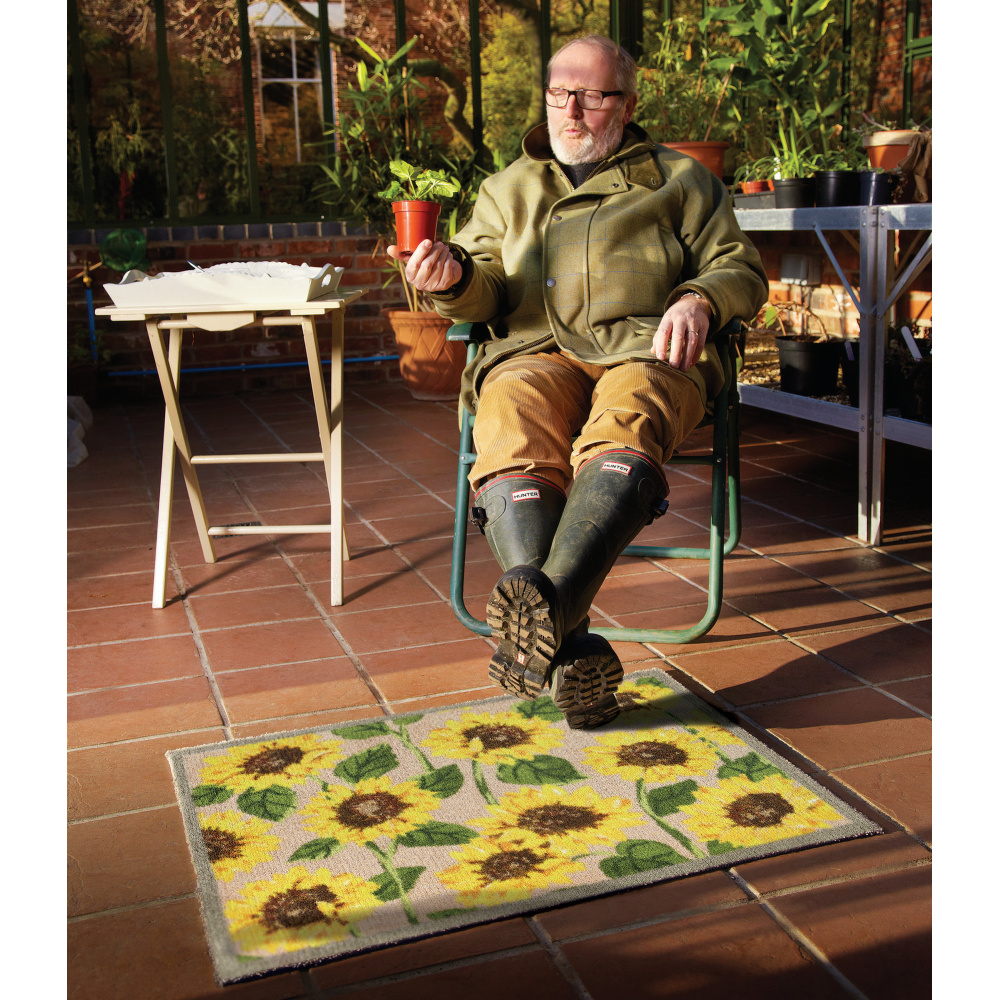 Hug Rug øko dørmåtte, 65x85 - Solsikker - Billede 4