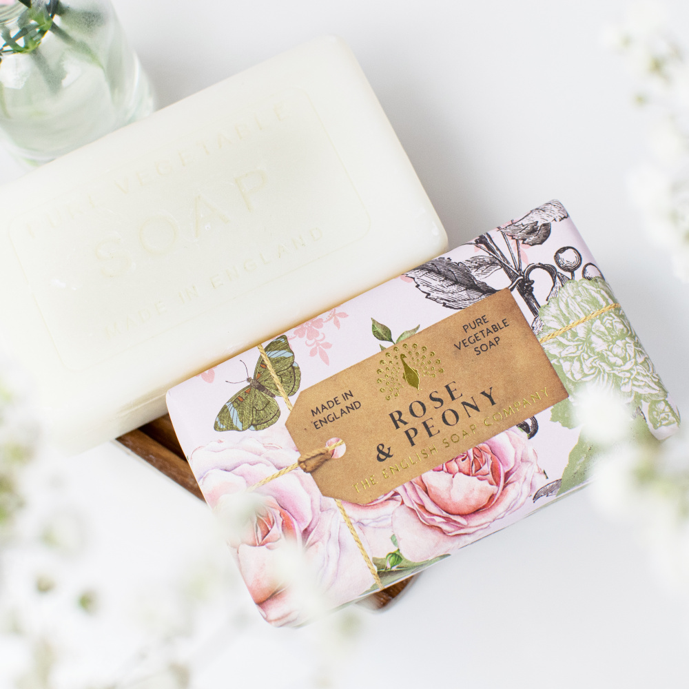 English Soap Co. håndsæbe - Rose & pæon - Billede 3