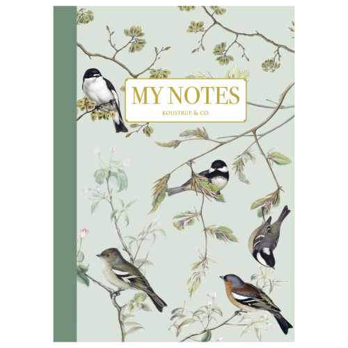 Koustrup & Co. Notizbuch - Vögel des Gartens