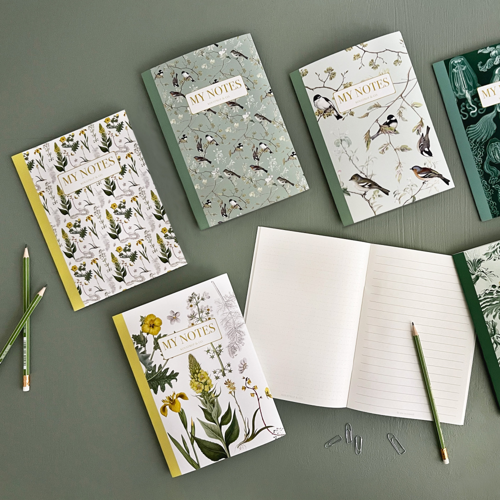 Koustrup & Co. notebook - Yellow flowers - Image 2