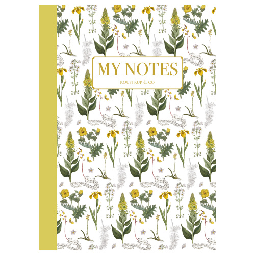 Koustrup & Co. Notizbuch - Gelbe Blumen