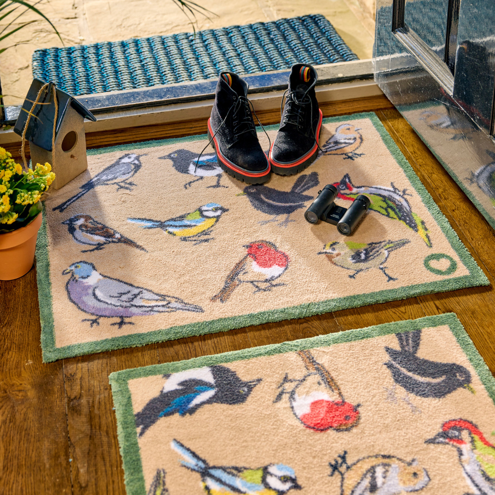 Hug Rug eco deurmat, 65x85 - Tuinvogels - Afbeelding 2