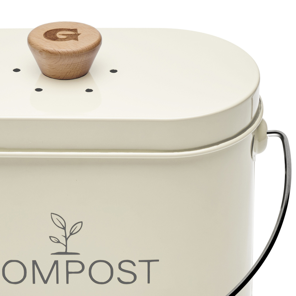 Guillouard Komposteimer m. Kohlefilter - 3 L, beige - Bild 4