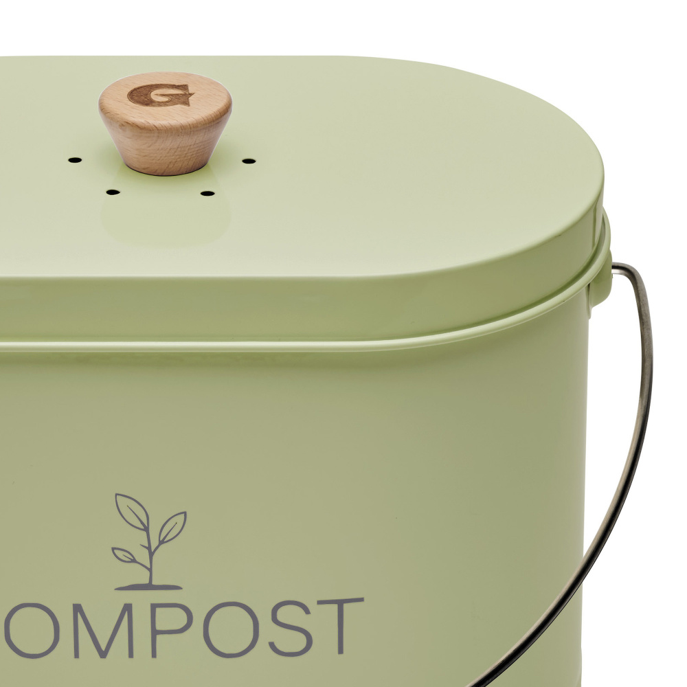 Guillouard seau à compost avec filtre à charbon - 7 L, vert - Image 4