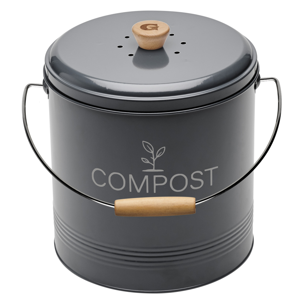 Guillouard compost bin with charcoal filter - 8 L, gray - Image 2