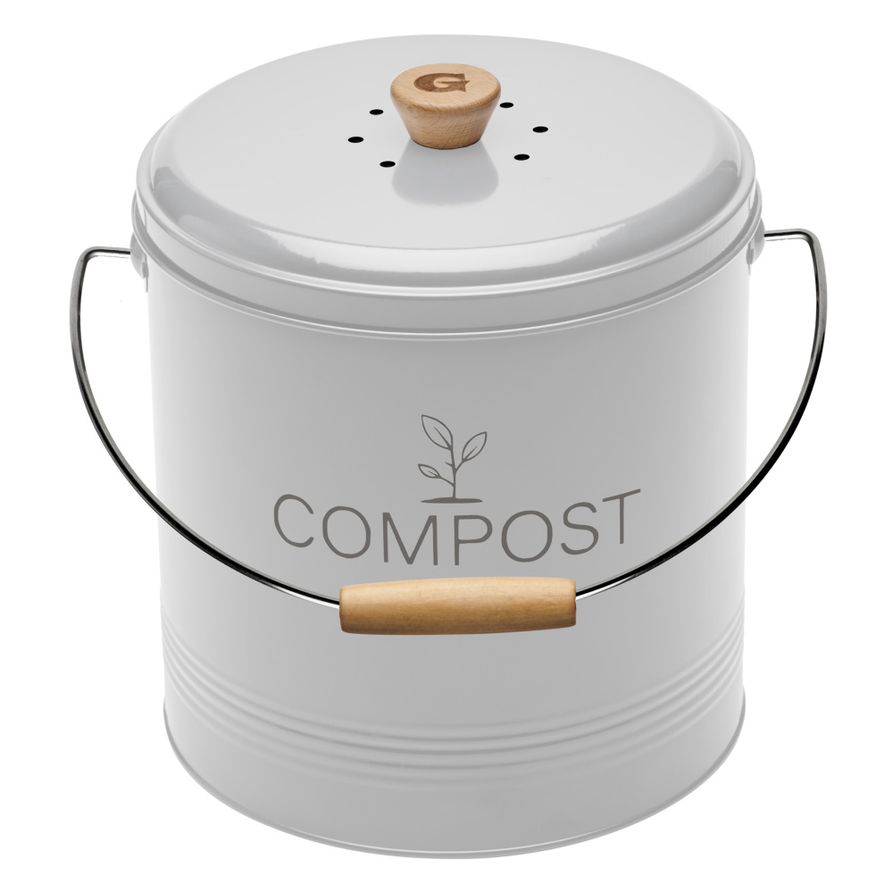 Guillouard compost bin with charcoal filter - 8 L, white - Image 2
