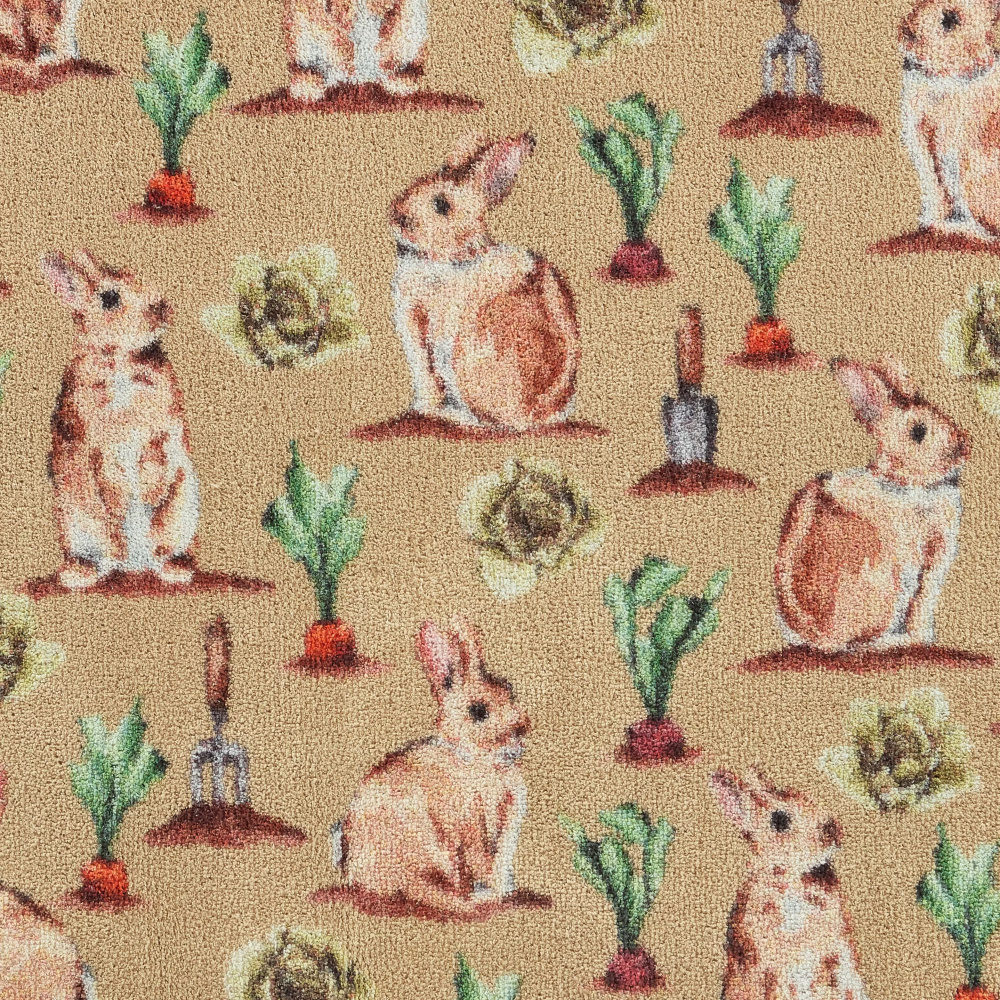 Hug Rug øko dørmåtte, 65x85 - Havekaniner - Billede 6
