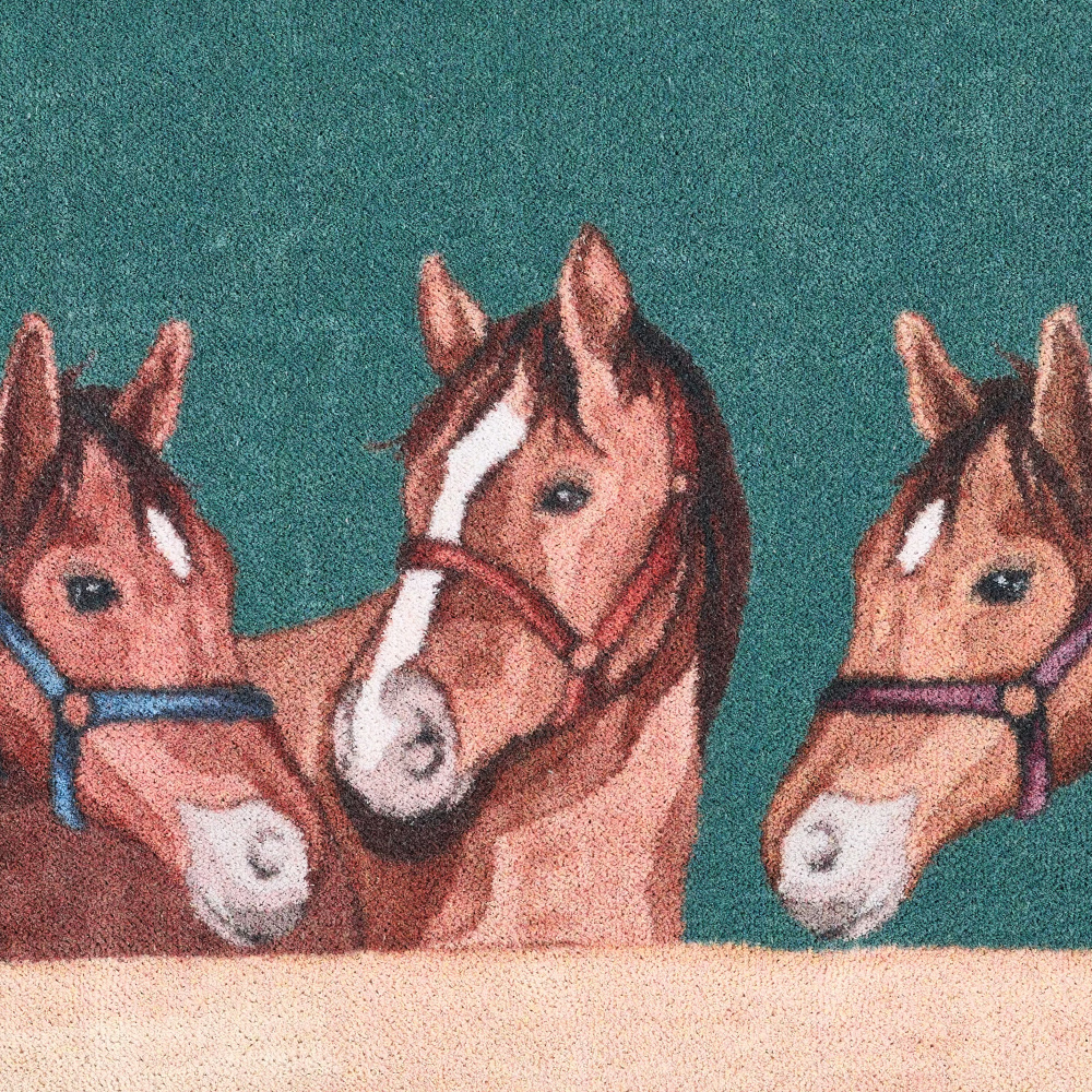 Hug Rug Eco Doormat, 65x85 - Stable Horses - Image 7