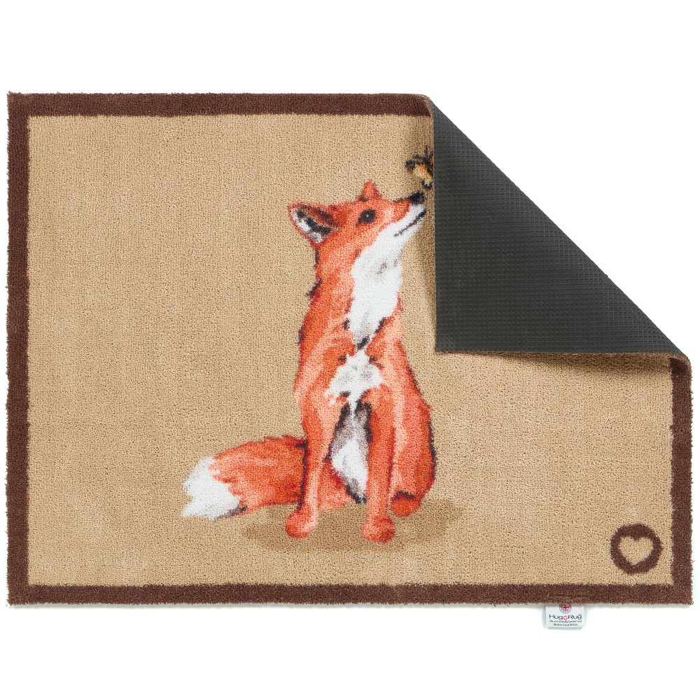 Hug Rug ekologisk dörrmatta, 65x85 - Räv - Bild 3