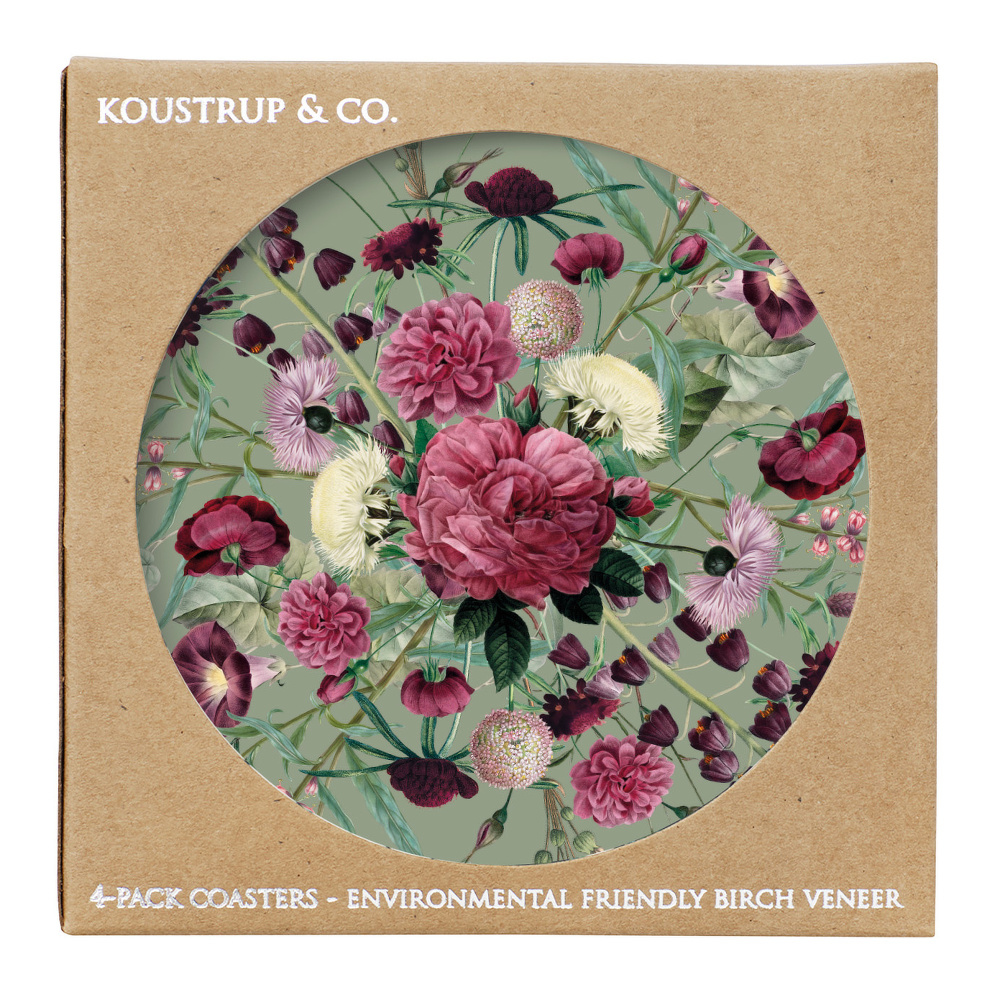 Jim Lyngvild glass coasters - Blossom Garden - Image 6