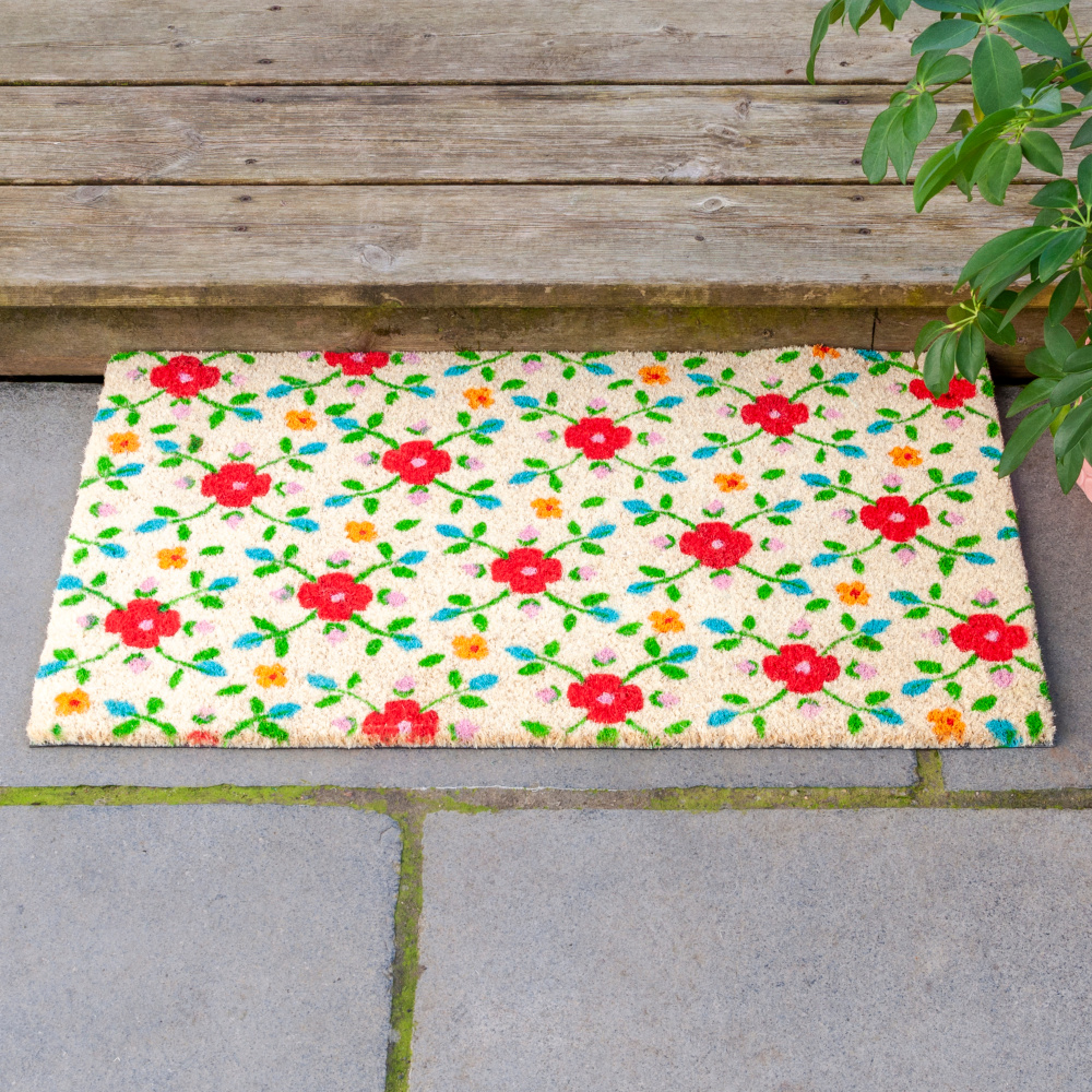 Rex London Coir Doormat - Flowers - Image 2