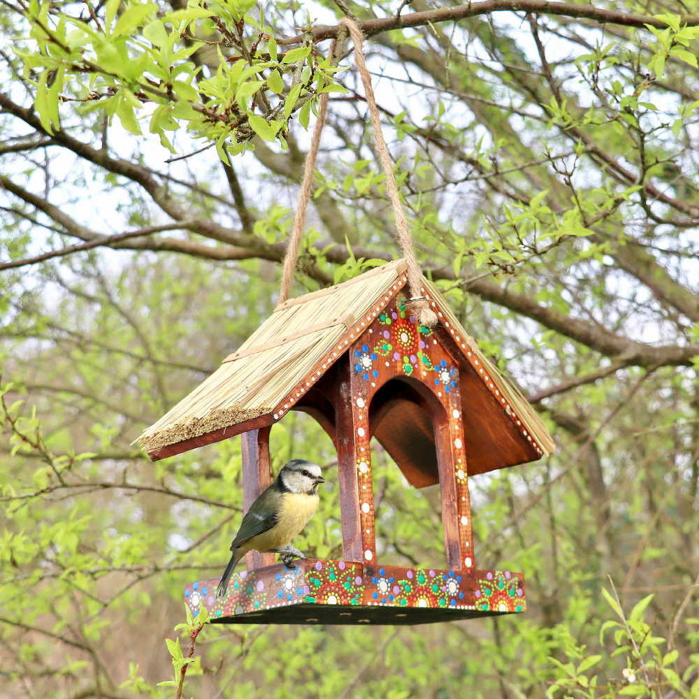 Wildlife World Handwerksfutterbrett m. Strohdach - Bild 2