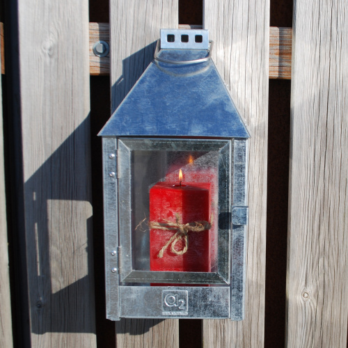 A2 Living væglanterne, galvaniseret - 36 cm