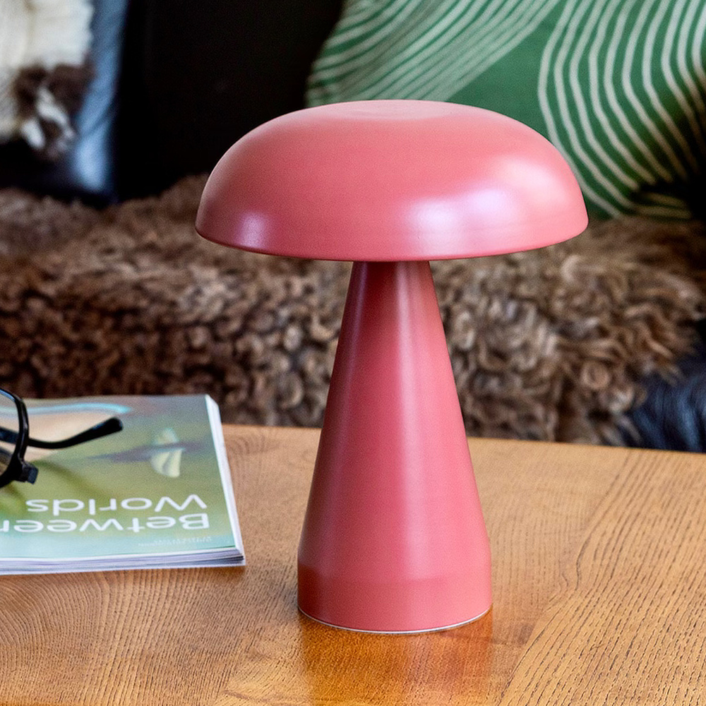 Rex London batterij paddenstoel lamp - rood - Afbeelding 5