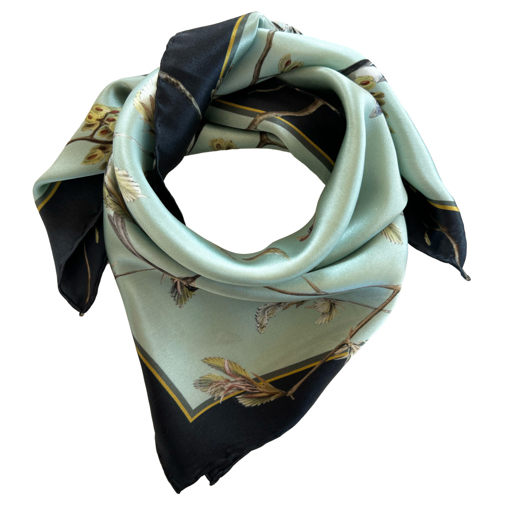 Koustrup & Co. silketørklæde, 50x50 - Garden Birds