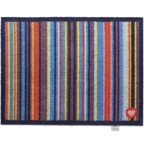 Hug Rug ekologisk dörrmatta, 65x85 - Ränder
