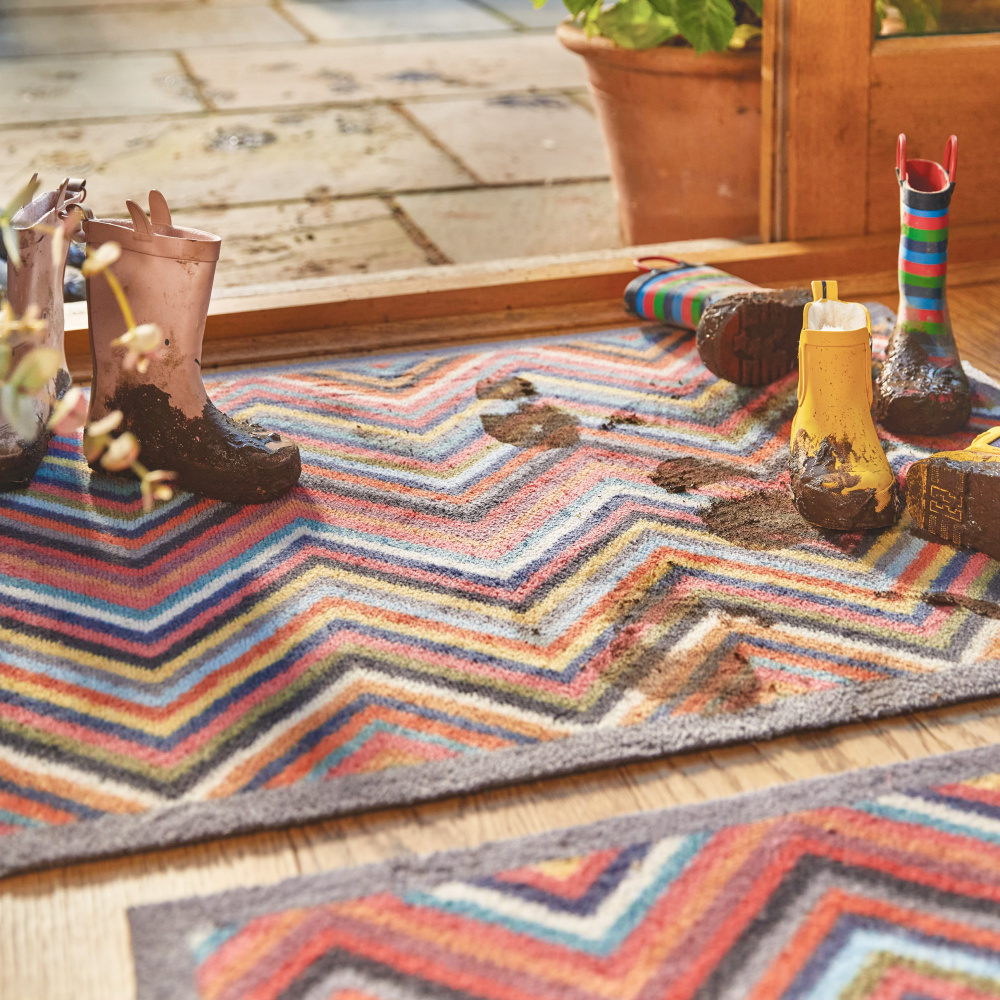 Hug Rug Eco Doormat, 65x85 - Zigzag - Image 2