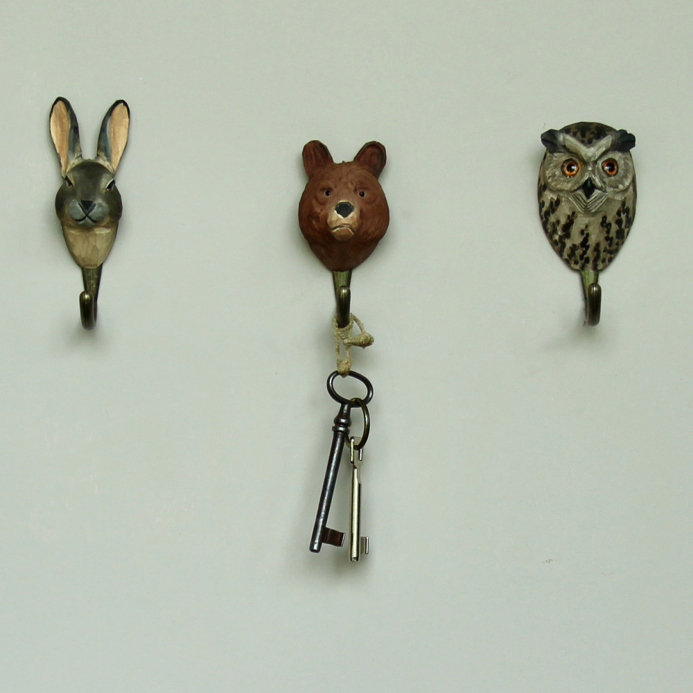 Patère Wildlife Garden - Hibou moyen-duc - Image 2