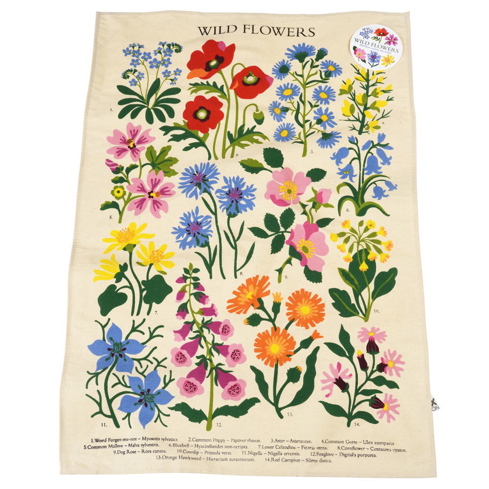 Rex London tea towel - Wild flowers