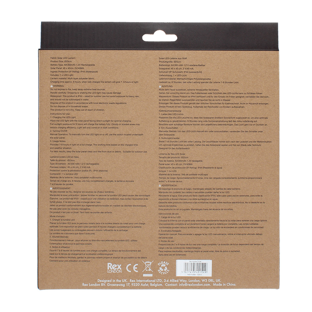Rex London zonnelamp - mosterdgeel - Afbeelding 7