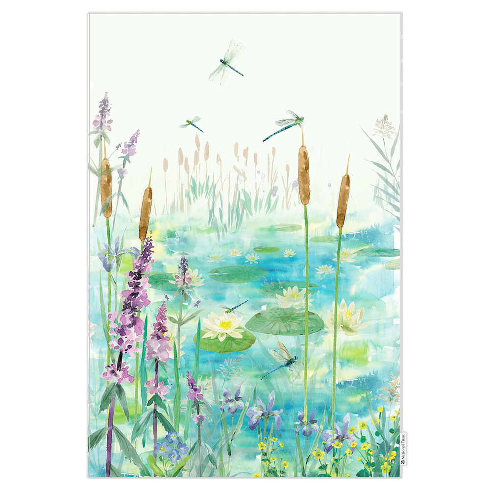 National Trust Organic Tea Towel - Dragonflies