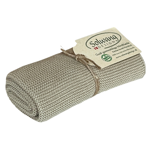 Solwang gebreide handdoek - Olijf