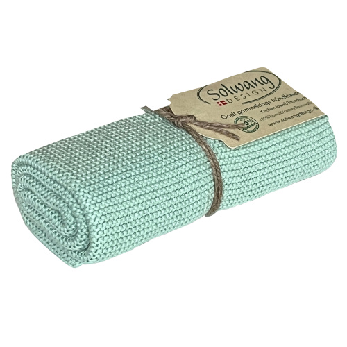 Solwang gestricktes Handtuch - Staubiges Aqua