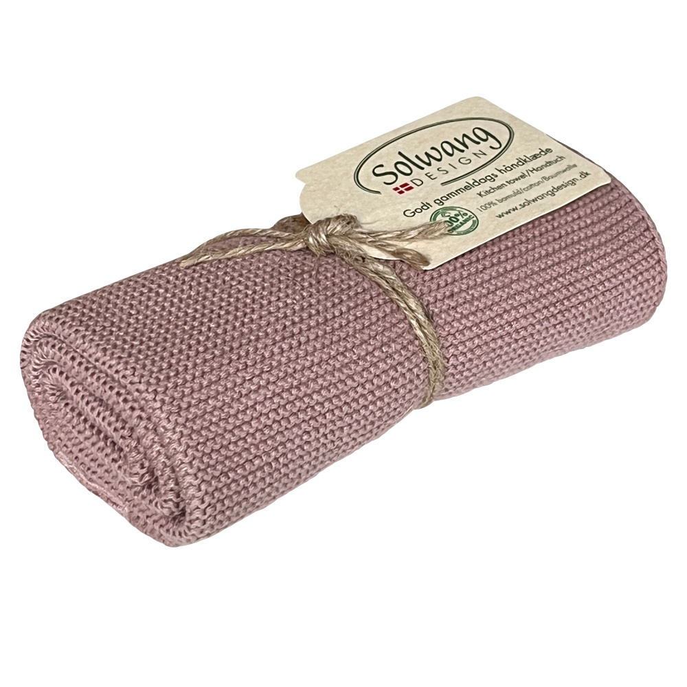Solwang gebreide handdoek – Oudroze