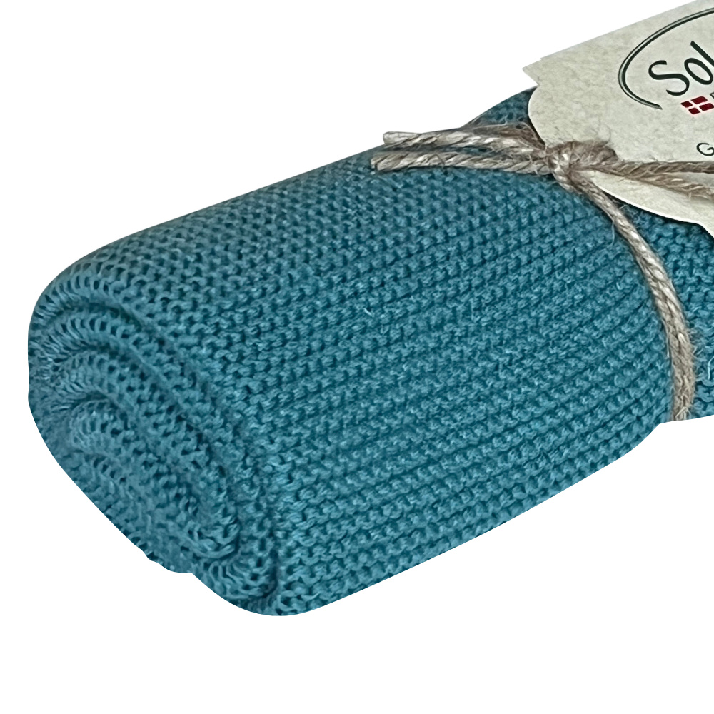 Solwang gestricktes Handtuch – Azurblau - Bild 2
